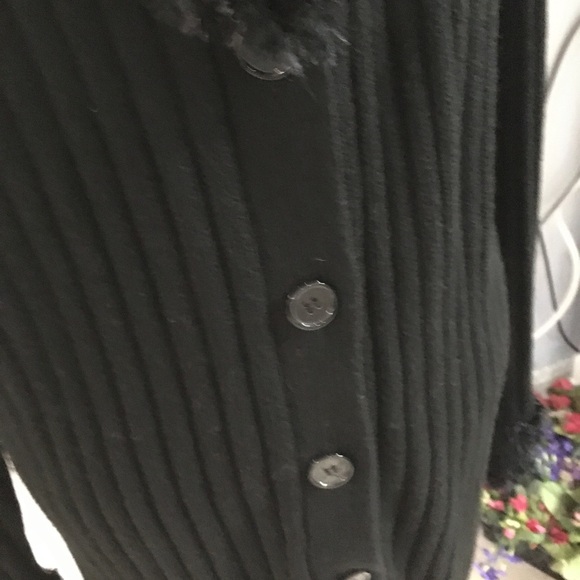 Cato, sweater cardigan, black, knitted Button up. Size 22-24W - Picture 11 of 15